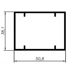 Tubo Retangular 50x38 com Olheu