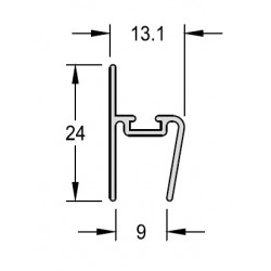 Cadeirinha para vidro 10mm